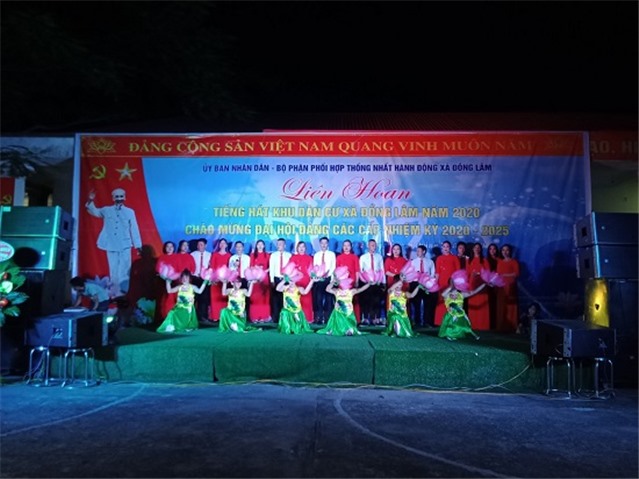Liên hoan tiếng hát khu dân cư xã Đồng Lâm