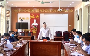 Đoàn công tác số 3 Thành ủy làm việc với Đảng uỷ 2 xã: Đồng Sơn, Sơn Dương