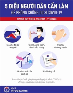 5 việc cần làm để phòng Covid-19